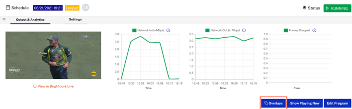 Overlays in Running Channel