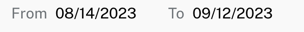 Date range