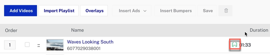 ミッドロールキューポイント付き動画