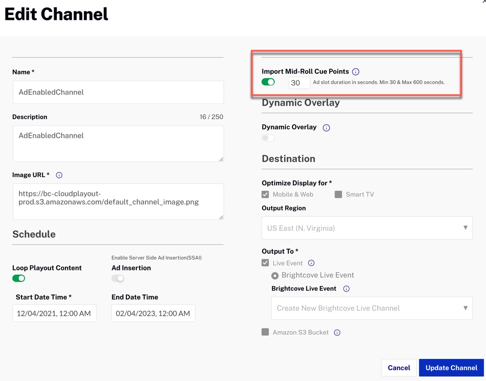 ミッドロールのスロット長の編集（RUNNING状態）
