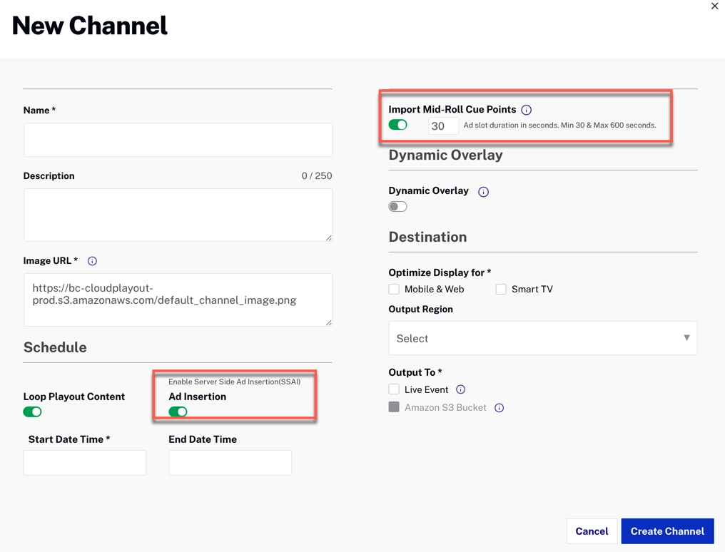 ミッドロール広告の有効化