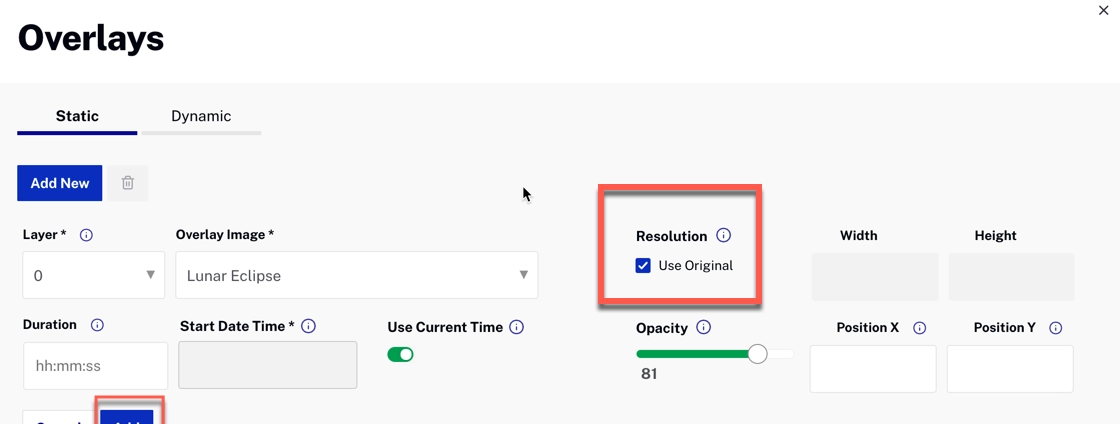 Use Original Image Size