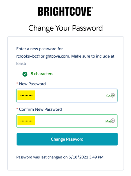 パスワードを変更