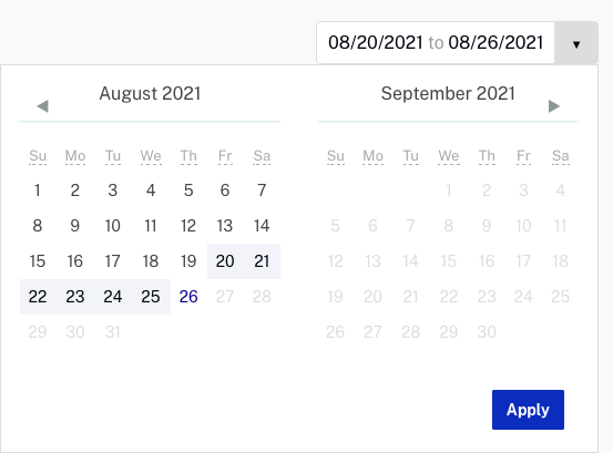 date selector