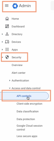 Google Cloud Console Admin